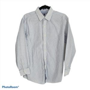 Tommy Hilfiger Mens Button Front Dress Shirt L